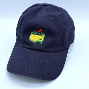 VTG American Needle Augusta National Masters Embroidered Golf Strapback Hat Navy